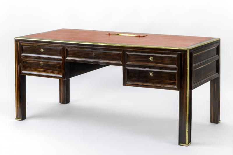 Jacques Adnet documented presidential makassar desk