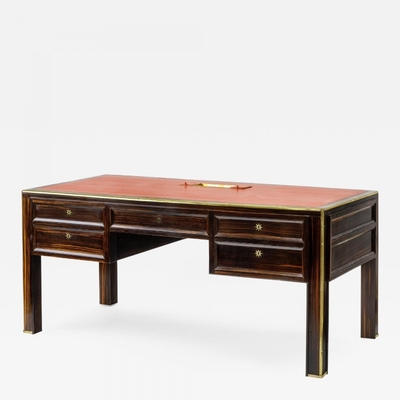 Jacques Adnet documented presidential makassar desk