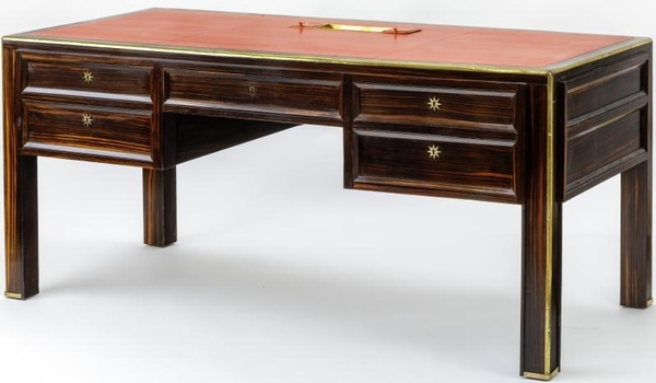 Jacques Adnet documented presidential makassar desk