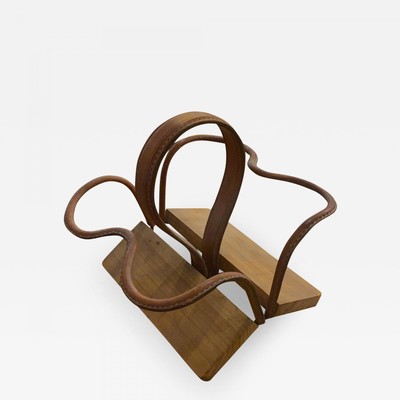 Jacques Adnet rare bottle rack