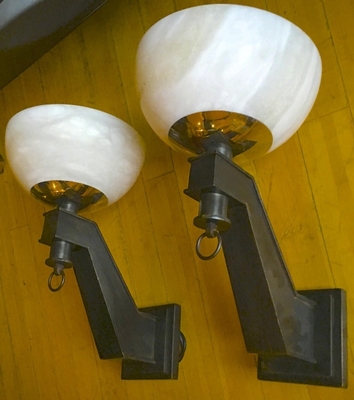 Jacques Quinet pair sconces