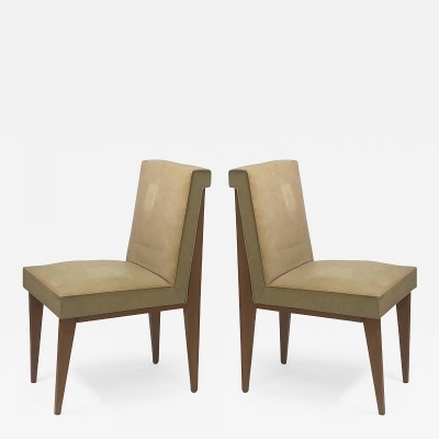 Jacques Quinet superb genuine pair of chairs