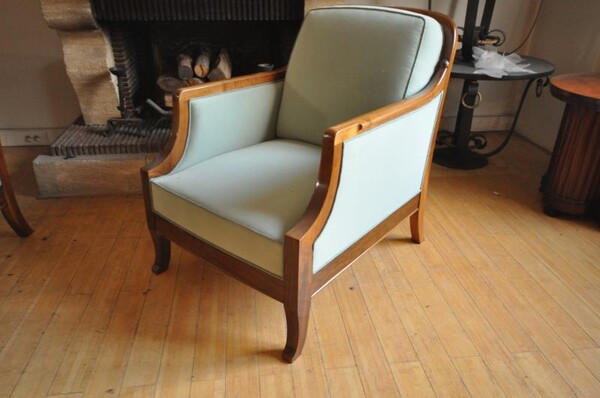 Jean Charle Moreux Pair of Club Chairs