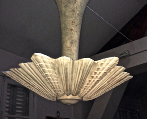 Jean Charles Moreux Superb Vintage Plaster Chandelier