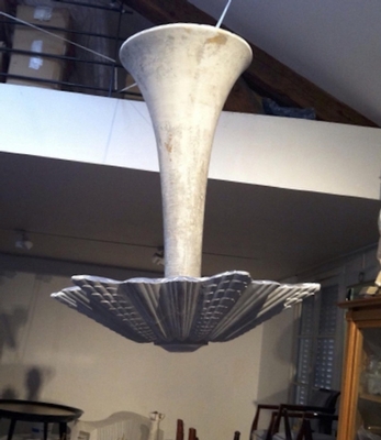 Jean Charles Moreux Superb Vintage Plaster Chandelier