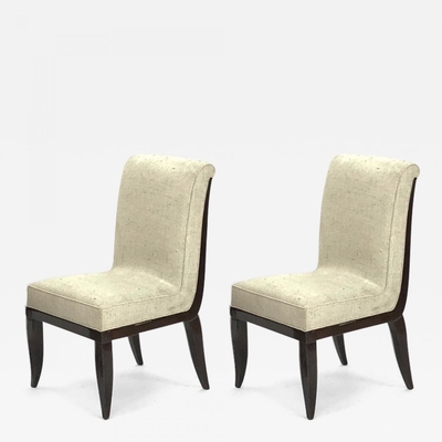 Jean Pascaud (Attributed) pair of side chairs
