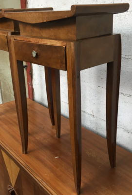 Jean Pascaud pair of refined side tables or bedsides