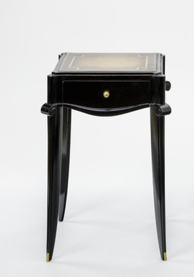 Jean Pascaud Pair Side Tables Églomisé Tops