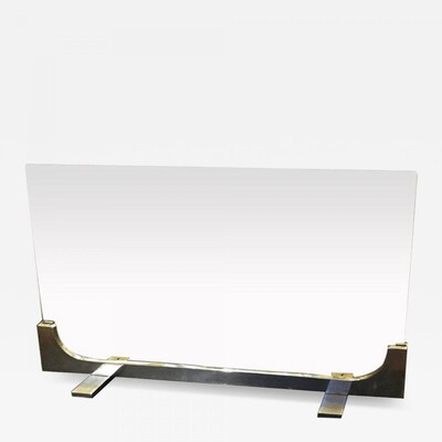 Jean Paul Creations Brushed Steel Fire Screen