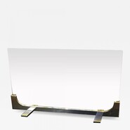 Jean Paul Creations Brushed Steel Fire Screen