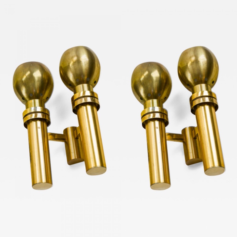 Jean Perzel pair of gold sconces