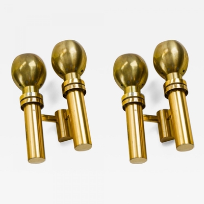 Jean Perzel pair of gold sconces