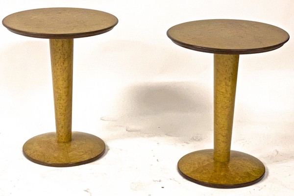 Jean Royere attributed pair of extreme quality side tables