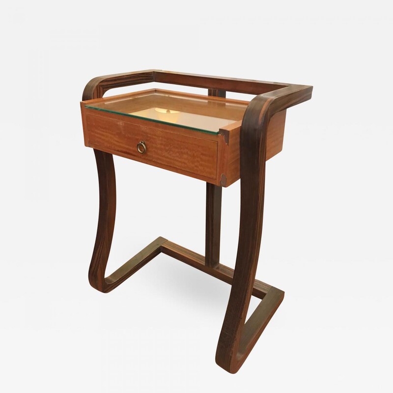 Jean Royere documented Makassar and lemon tree side table