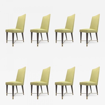 Jean Royere Exceptional Set of Chicest Eight Dinning Chairs