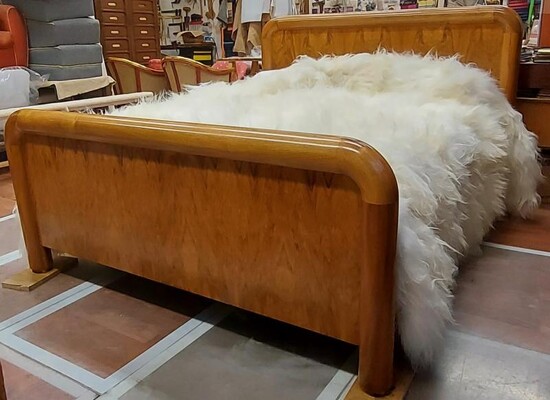 Jean Royere for Gouffé rarest cylinder frame bed