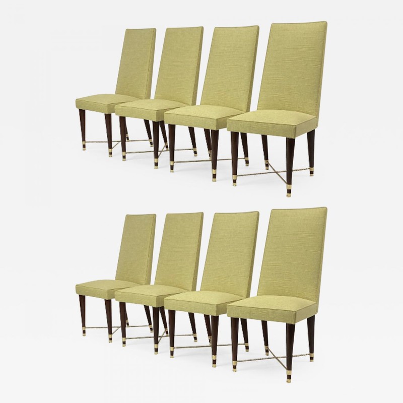  Jean Royere genuine documented set of 8 dinning chairs