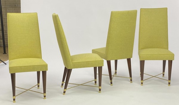  Jean Royere genuine documented set of 8 dinning chairs