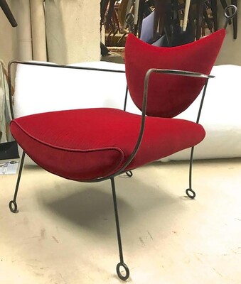 Jean Royère Iron Lounge Chairs Model Yo-Yo