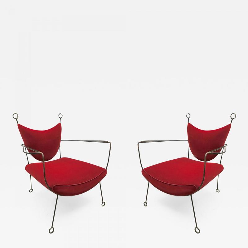 JEAN ROYERE Lounge chairs model'Yo-Yo'