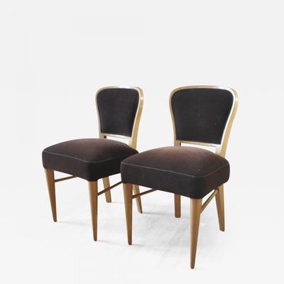 Jean Royère pair of chairs model 
