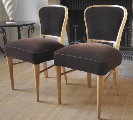 Jean Royère pair of chairs model 