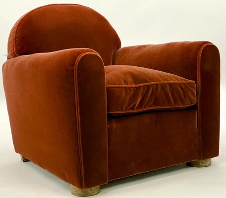 Jean Royere pair of comfy vintage club chair 