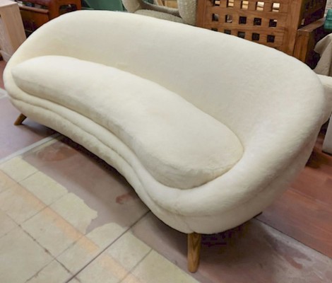 Jean Royere rarest documented genuine big couch model 