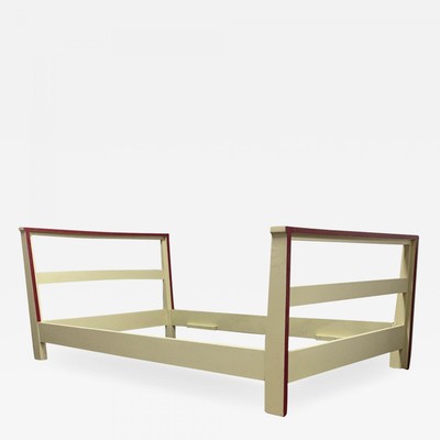Jean Royere raw white lacquered day bed