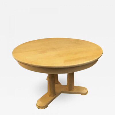 Jean Royere sycamore rarest extendable dinning table