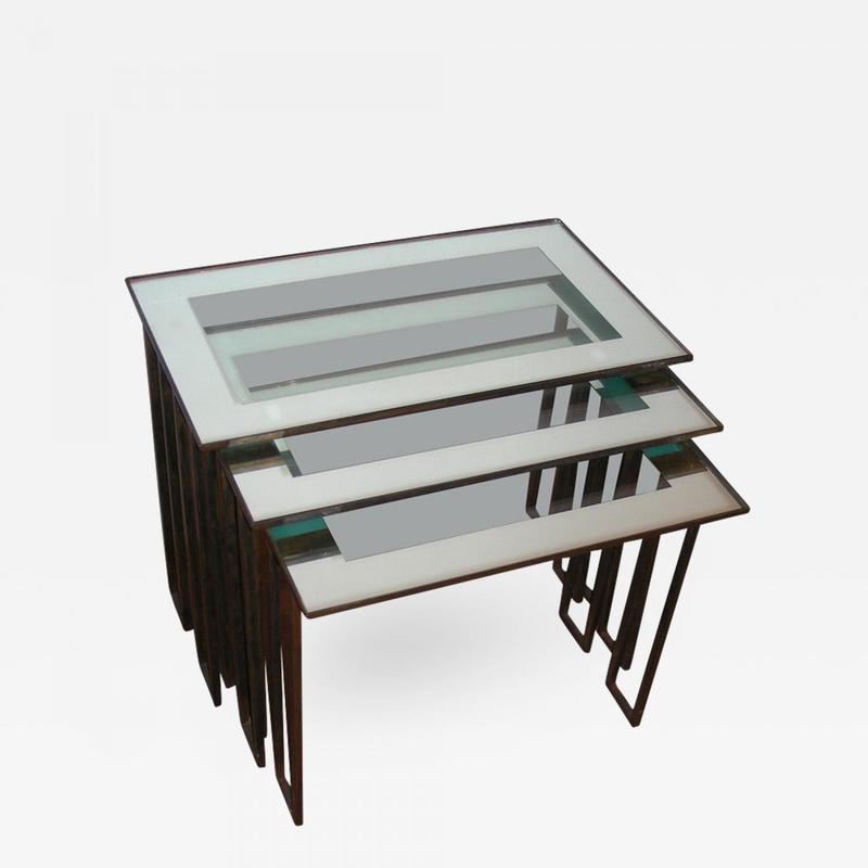 Jean Royère Three 1950s Nesting Tables