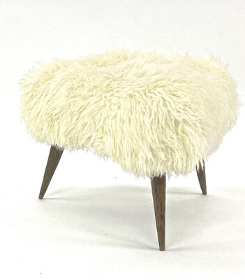 Jean Touret for Atelier Marolles pair of brutalist stool 