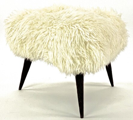 Jean Touret for Atelier Marolles pair of brutalist stool 