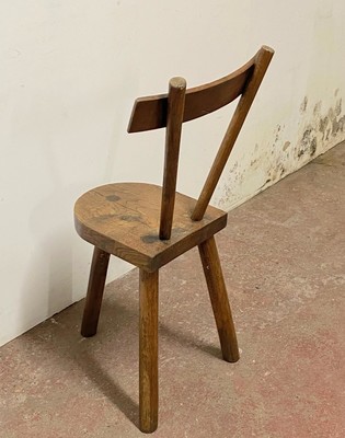 Jean Touret for ateliers de Marolles attributed Brutalist chair