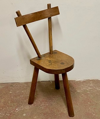 Jean Touret for ateliers de Marolles attributed Brutalist chair