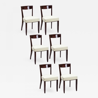 Jules Leleu exceptional set of 6 dinning chairs