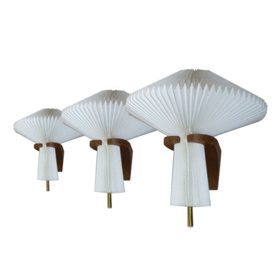 Le Klint sconces with mushroom shape