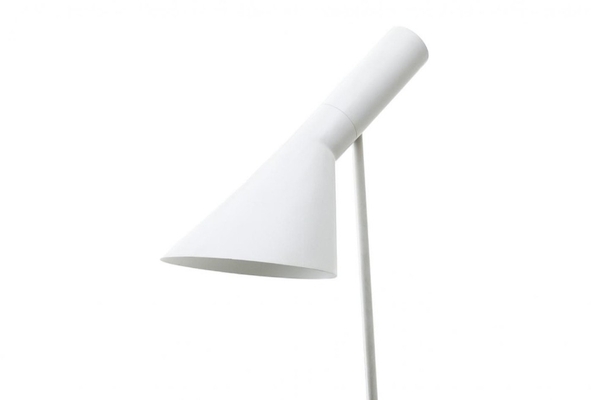 louis poulsen white lacquered standing lamp