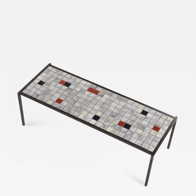 Mado Jolain purest ceramic and iron coffee table