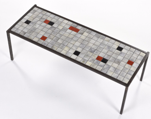 Mado Jolain purest ceramic and iron coffee table