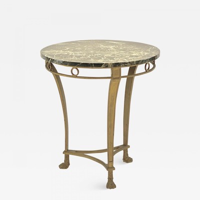 Maison Bagues early coffee table in gold leaf wrought iron