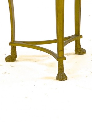 Maison Bagues early coffee table in gold leaf wrought iron