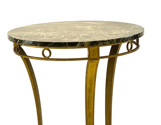 Maison Bagues early coffee table in gold leaf wrought iron