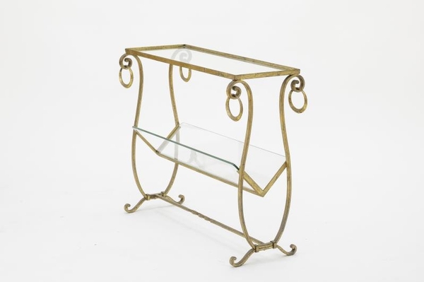 Maison bagues early two tier side table with magazine rack