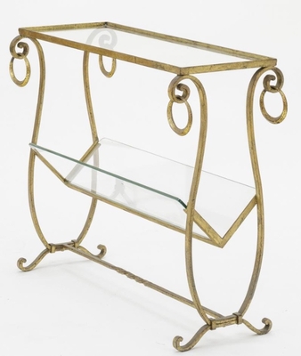 Maison bagues early two tier side table with magazine rack