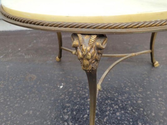 Maison Bagues gold bronze ram coffee table