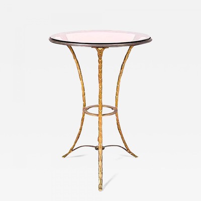 Maison Bagues gold bronze side table 