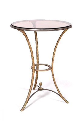 Maison Bagues gold bronze side table 