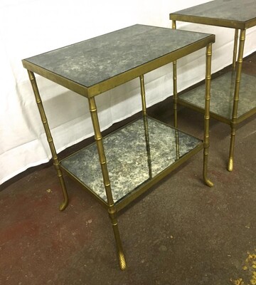 Maison Bagues Pair of 2 Tier Charming Coffee Table