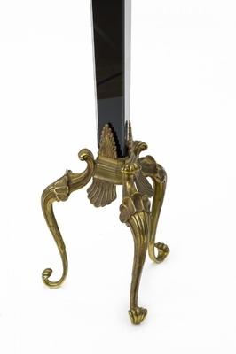 Maison Bagues superb mirrored and gold bronze adorn floor lamp